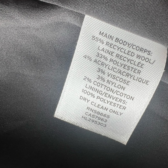 Trouvé sleeveless wool blend long vest jacket with lapel and hook closure Large - Picture 7 of 14